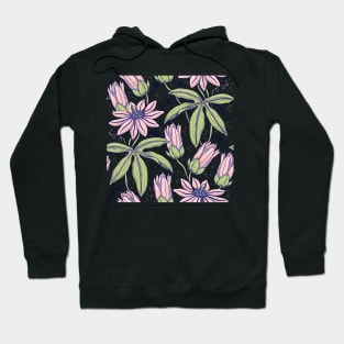 Pressed Pink Flower Watercolor Hoodie